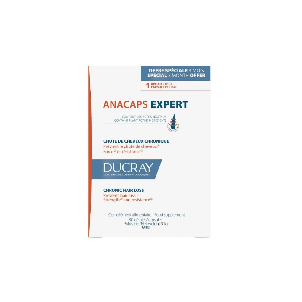 DUCRAY / ДЮКРЕ ANACAPS ЕКСПЕРТ Х 90 КАПСУЛИ