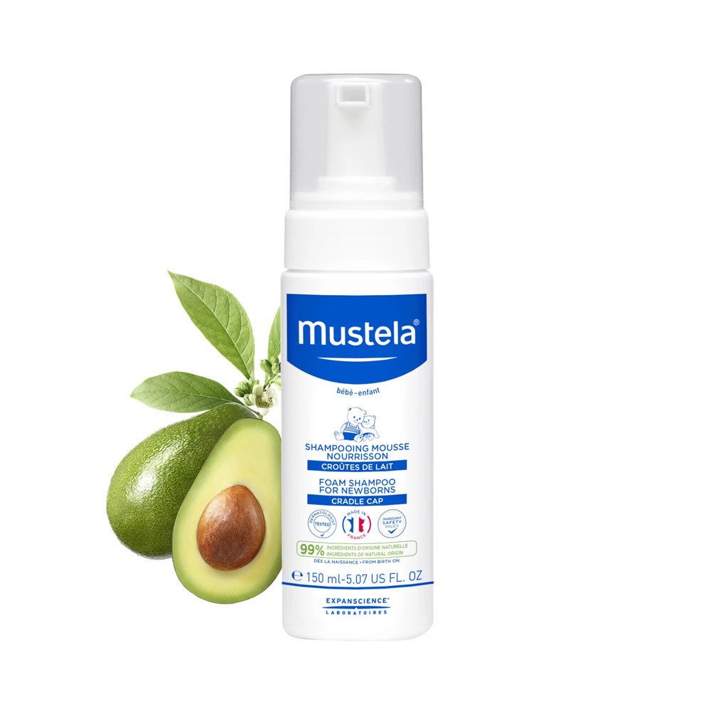 MUSTELA / МУСТЕЛА НЕЖЕН ШАМПОАН-ПЯНА ЗА НОВОРОДЕНИ 150 МЛ 