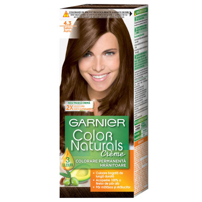 Краска для волос garnier color naturals 4 3 золотистый каштан