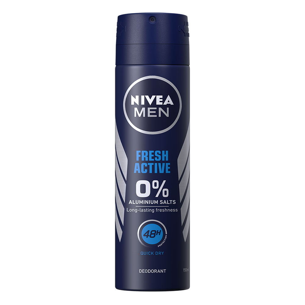 NIVEA / НИВЕА ДЕО СПРЕЙ ПОМПА FOR MEN FRESH ACTIVE 24Ч. 75МЛ