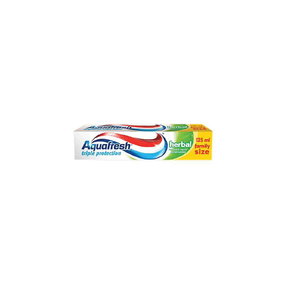 AQUAFRESH / АКВАФРЕШ ПАСТА ЗА ЗЪБИ HERBAL 125МЛ