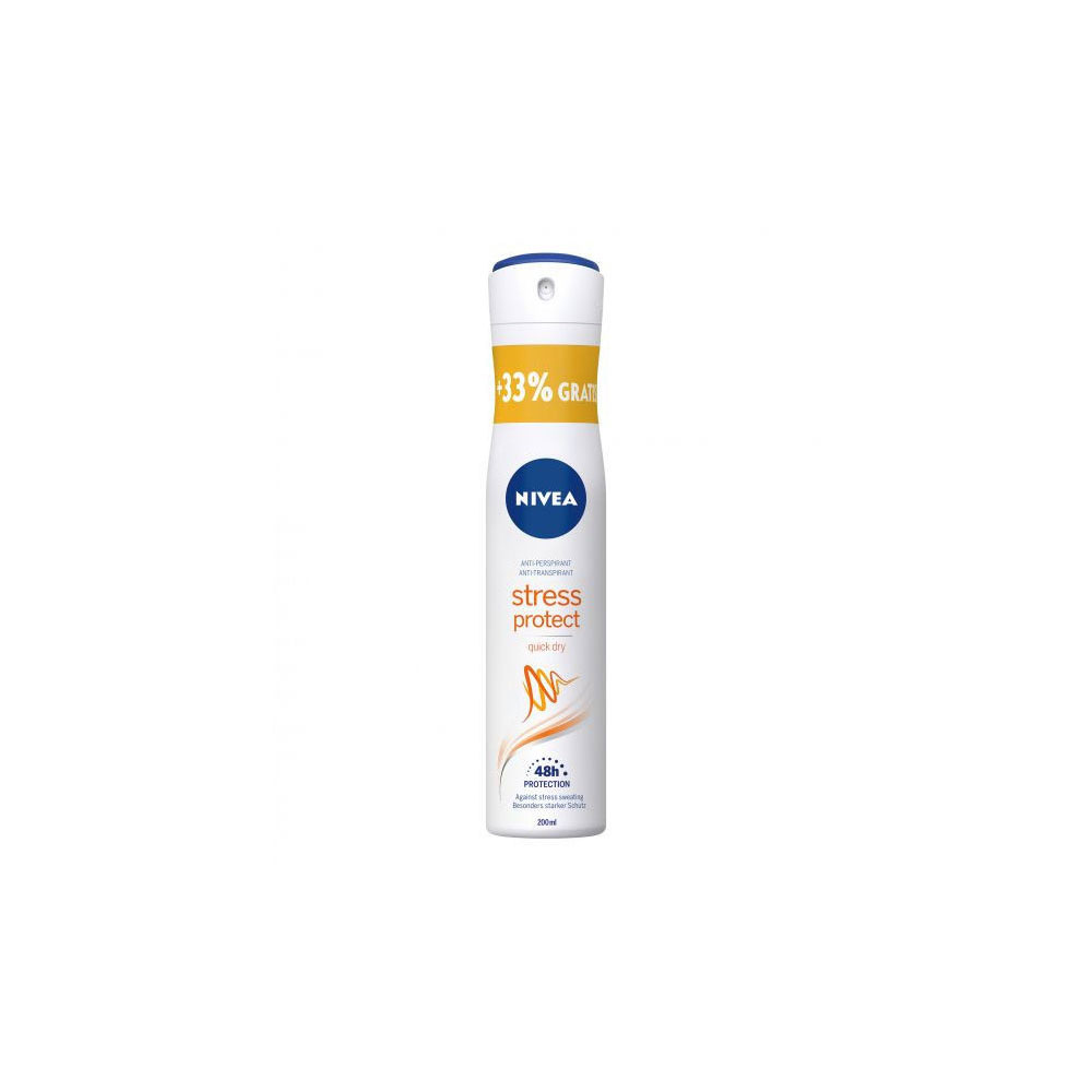 NIVEA / НИВЕА ДЕО СПРЕЙ STRESS PROTECT + 33% ГРАТИС 200МЛ