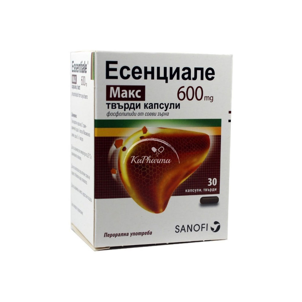 ЕСЕНЦИАЛЕ МАКС / ESSENTIALE MAX 600МГ X30 КАПСУЛИ