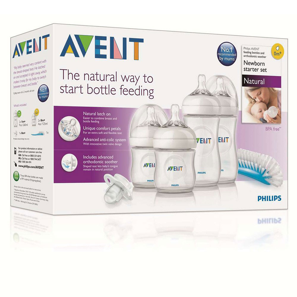 АВЕНТ / AVENT КОМПЛЕКТ ЗА НОВОРОДЕНО NATURAL PP 125МЛ, 2+2 , 0+