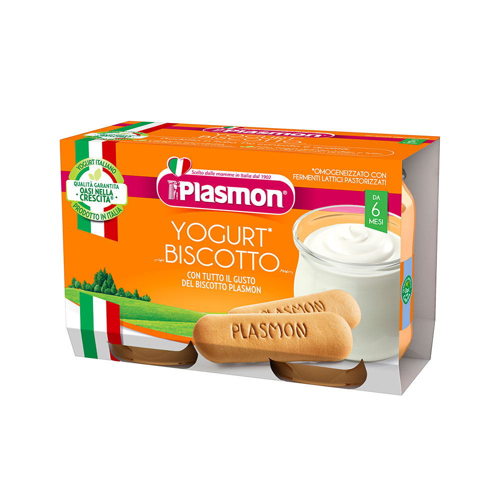 PLASMON / ПЛАЗМОН 7809 ДЕСЕРТ С ЙОГУРТ И БИШКОТА 2 Х 120ГР