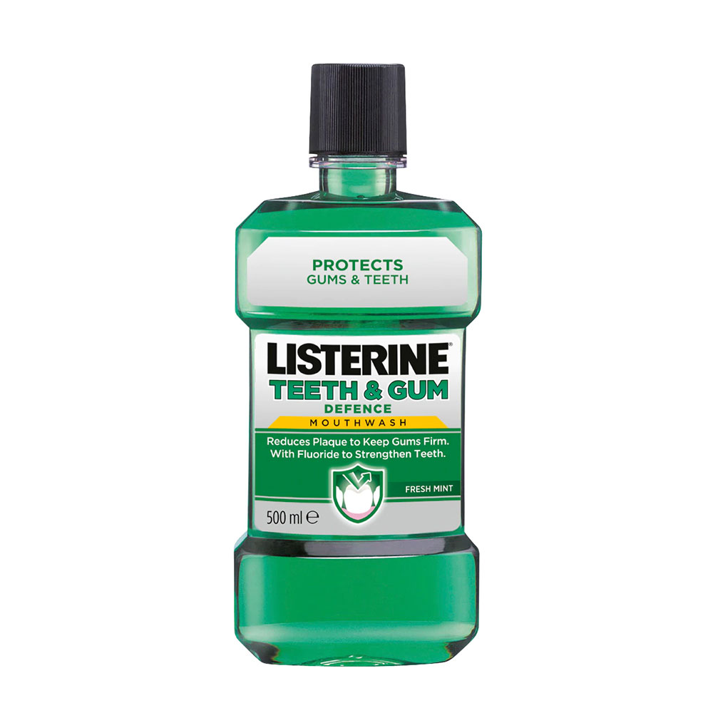 LISTERINE / ЛИСТЕРИН ВОДА ЗА УСТА TEETH GUM DEFENCE 500МЛ