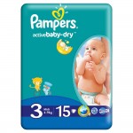 PAMPERS / ПАМПЕРС 3 МИДИ 4-9 КГ 15БР