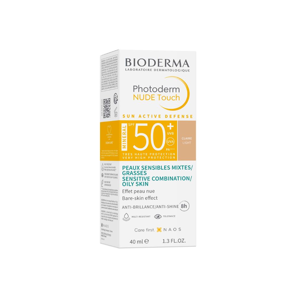 BIODERMA PHOTODERM / БИОДЕРМА ФОТОДЕРМ NUDE TOUCH 50+ СВЕТЪЛ ЦВЯТ 40МЛ