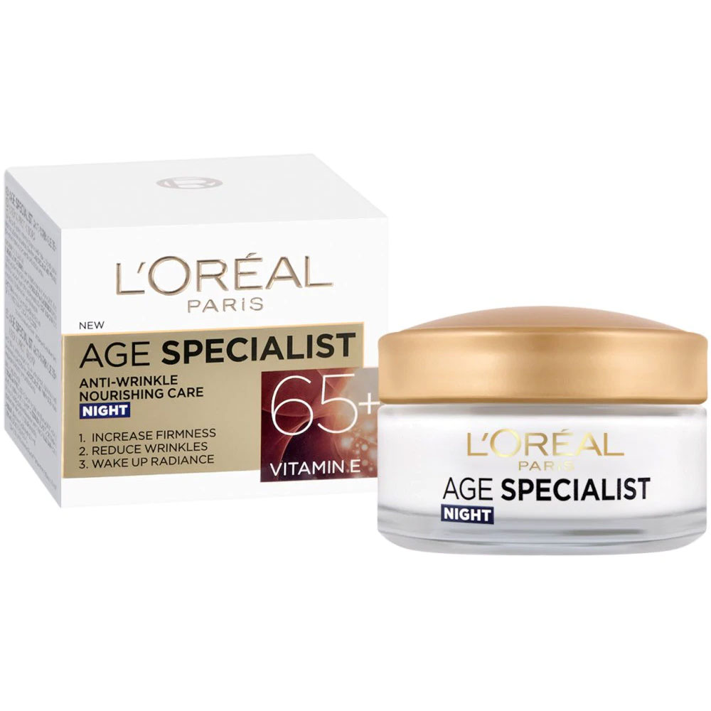 L`OREAL / ЛОРЕАЛ AGE EXPERT 65+ НОЩЕН КРЕМ 50МЛ