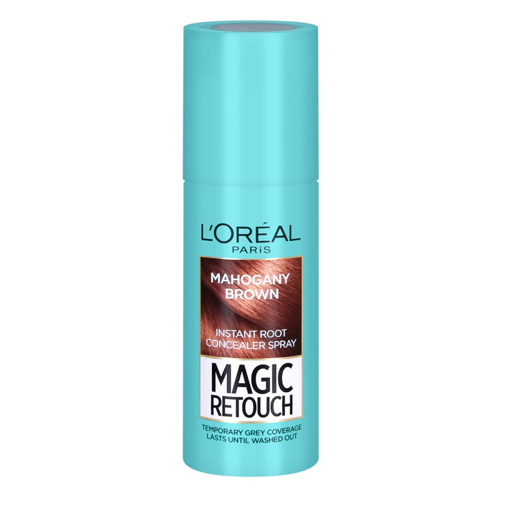 L`OREAL / ЛОРЕАЛ MAGIC RETOUCH MAHOGANY BROWN - СПРЕЙ БЕЛИ КОРЕНИ