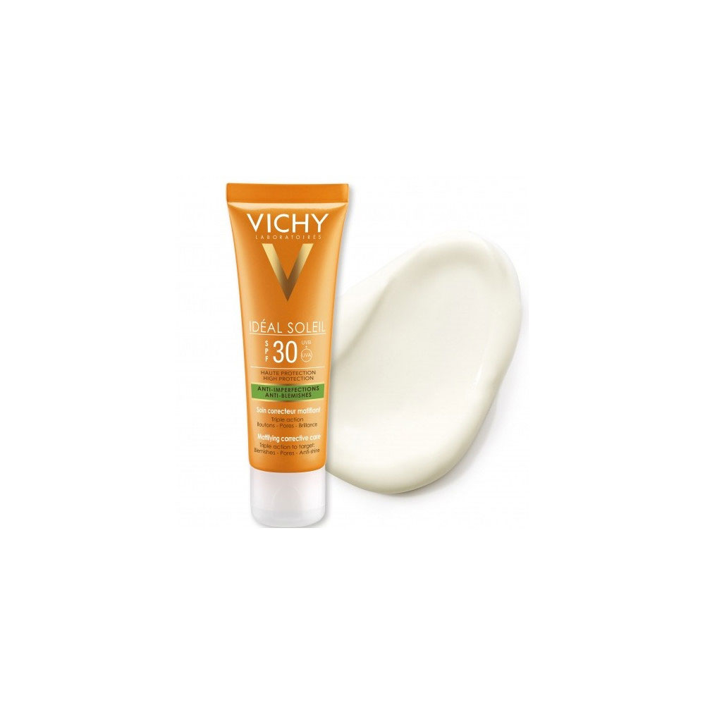 VICHY / ВИШИ SOLEIL SPF30 КРЕМ ЗА ЛИЦЕ,ПРИ НЕСЪВЪРШЕНСТВА 50МЛ