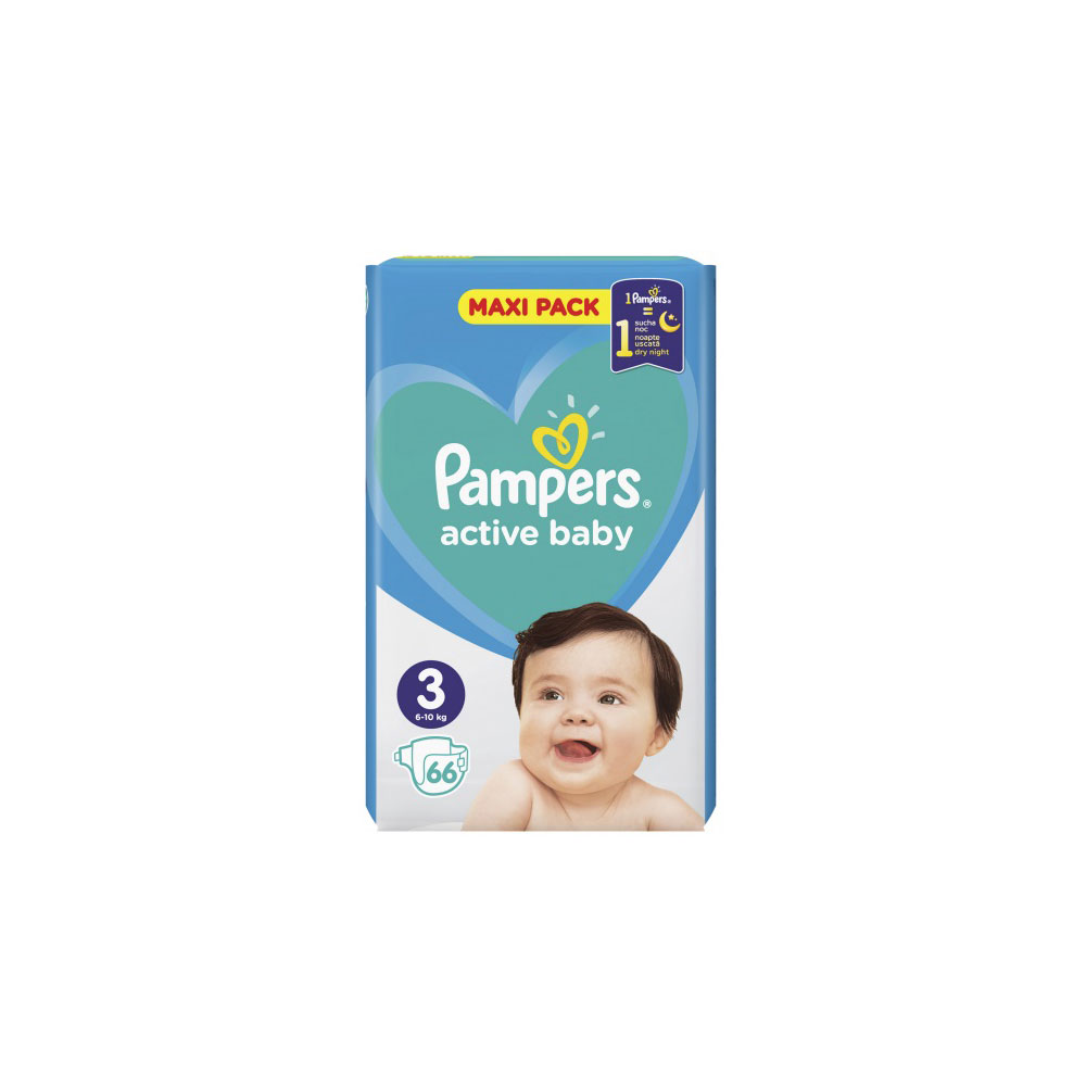 PAMPERS / ПАМПЕРС АКТИВ БЕЙБИ 3 6-10 X 66БР