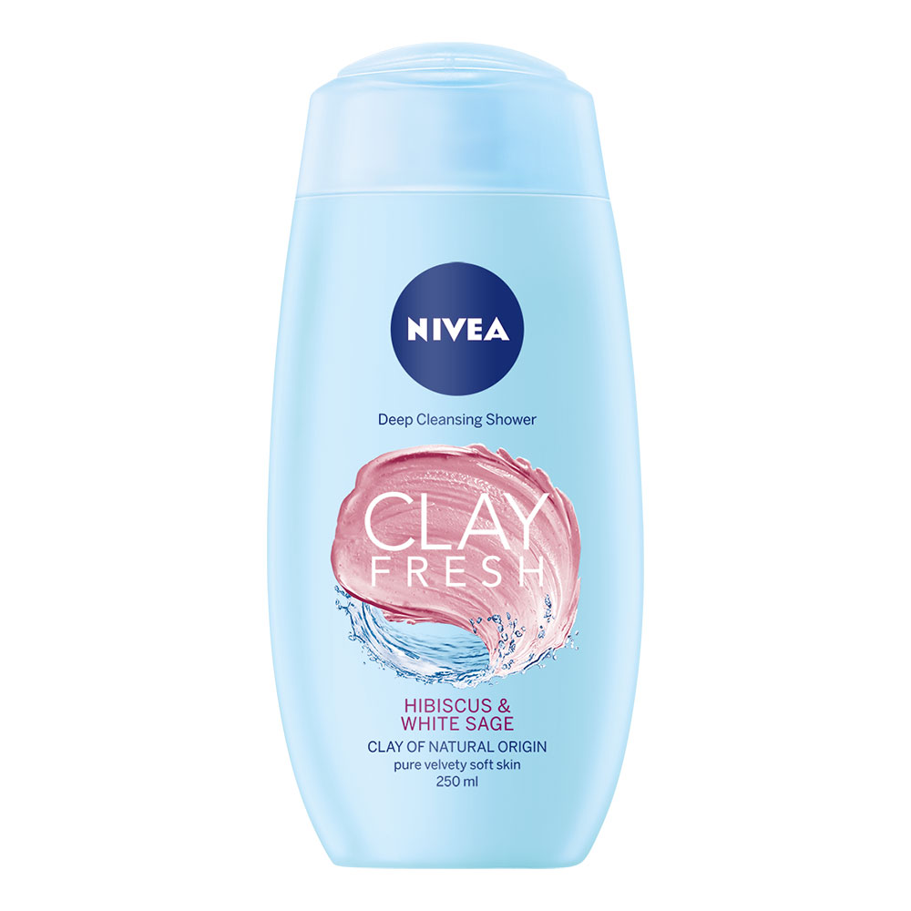 NIVEA / НИВЕА ДУШ ГЕЛ CLAY FRESH HIBISCUS 250ML