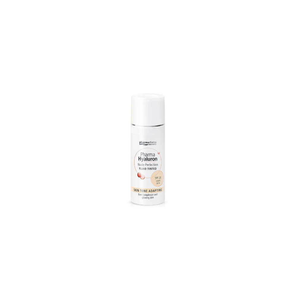 PHARMA HYALURON / ФАРМА ХИАЛУРОН NUDE PERFECTION ТОНИРАЩ АНТИ-ЕЙДЖ ФЛУИД LIGHT SPF 20 50МЛ