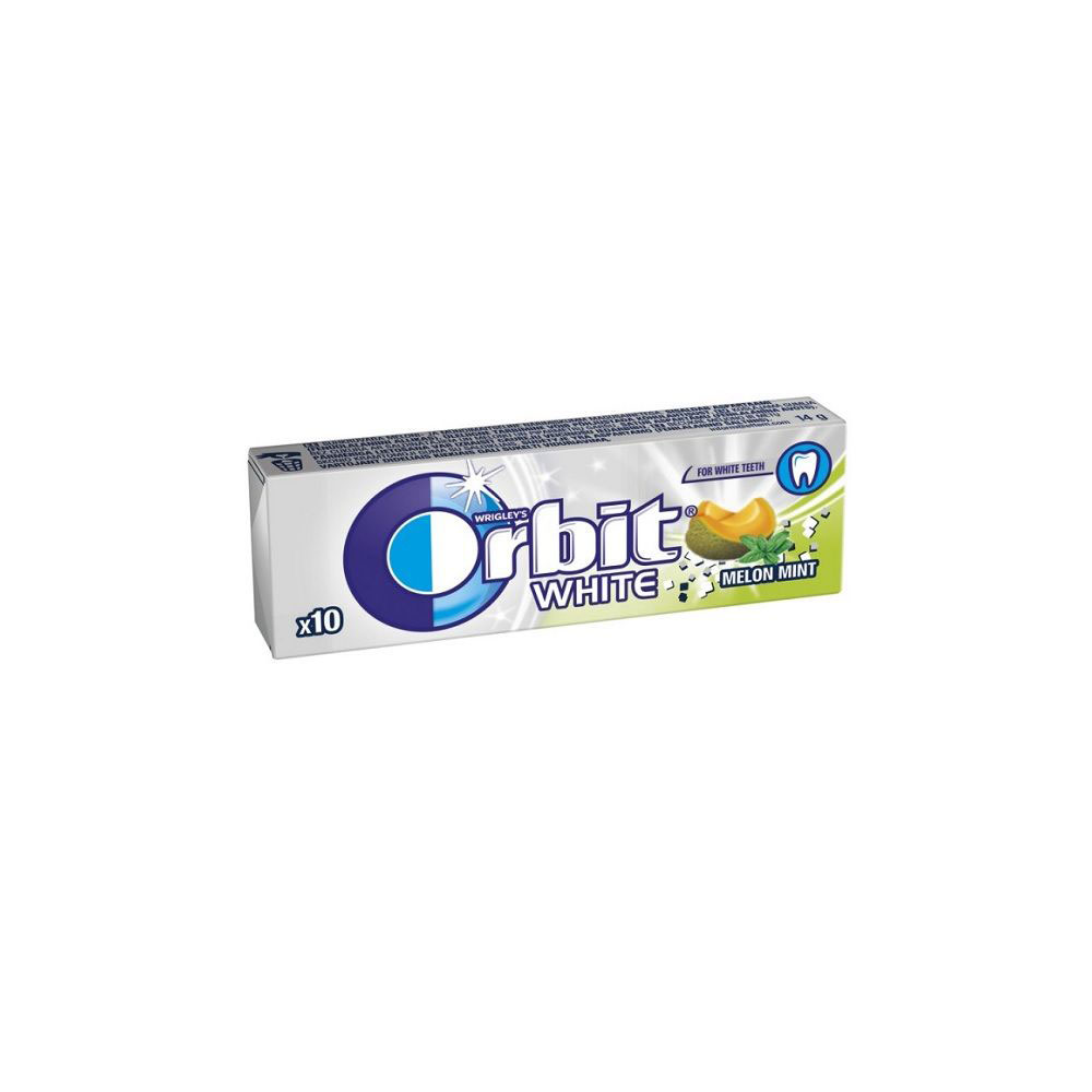 ORBIT / ОРБИТ WHITE MELON MINT Х10 ДРАЖЕТА