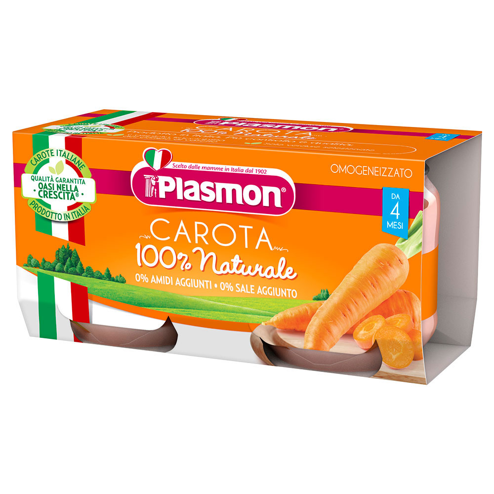 PLASMON / ПЛАЗМОН ПЮРЕ МОРКОВИ 160Г 3385