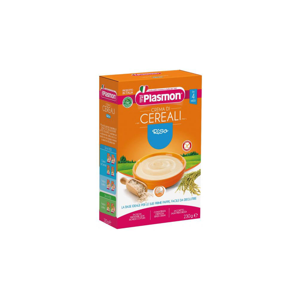 PLASMON / ПЛАЗМОН ИНСТАНТНА КАША ОРИЗ, 4М+ 230ГР