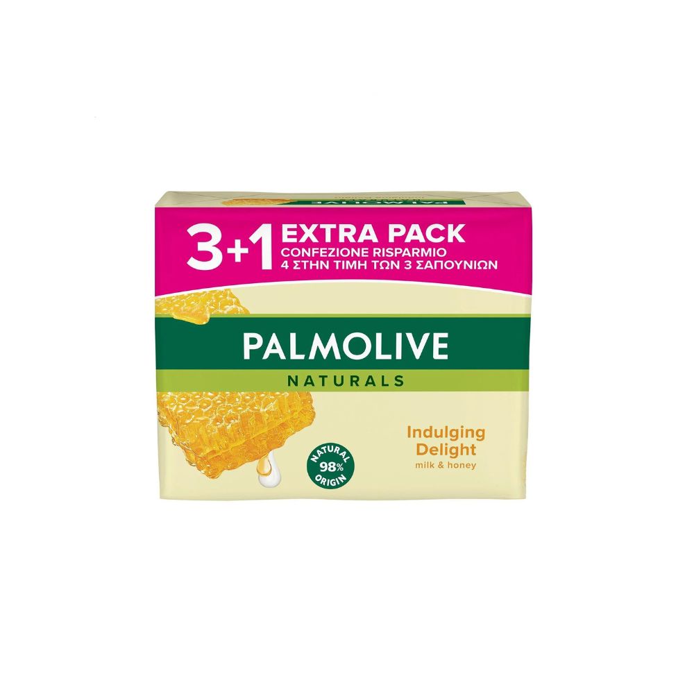 PALMOLIVE / ПАЛМОЛИВ САПУН С МЕД И МЛЯКО 3+1