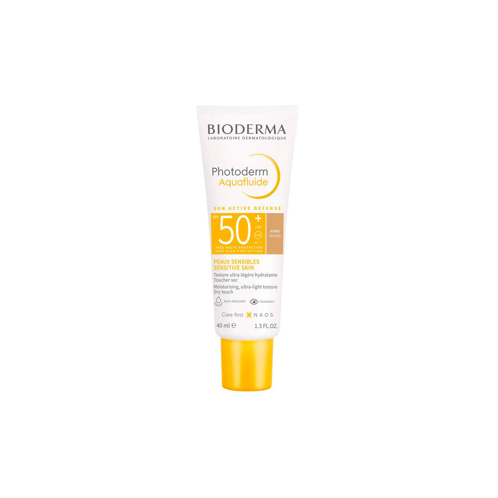 BIODERMA PHOTODERM / БИОДЕРМА ФОТОДЕРМ AQUAFLUID СЛЪНЦЕЗАЩИТЕН КРЕМ ТЪМЕН ЦВЯТ SPF50+ 40МЛ