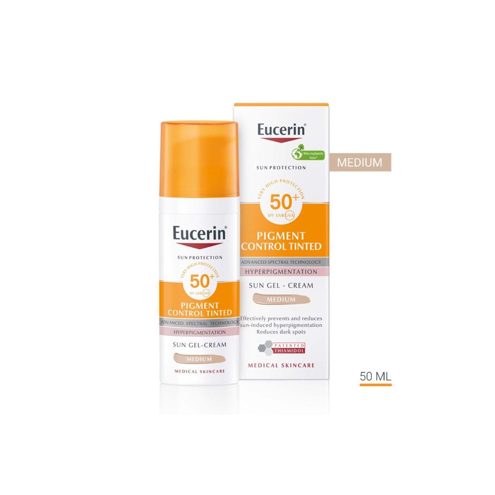 EUCERIN / ЕУСЕРИН СЛЪНЦЕЗАЩИТЕН ОЦВЕТЕН ГЕЛ-КРЕМ ПИГМЕНТ КОНТРОЛ SPF50+ ТЪМЕН 50МЛ 300615