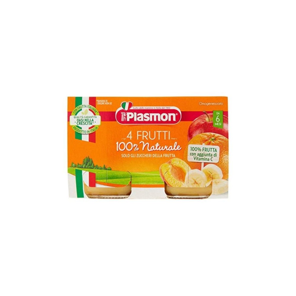 PLASMON / ПЛАЗМОН 4259 ПЮРЕ МАНГО КАЙСИЯ БАНАН 6+ 2 Х 104ГР