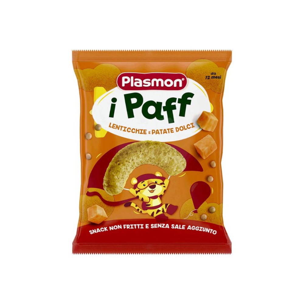 PLASMON / ПЛАЗМОН 4172 ПАФ ХРУПАНКИ ЛЕЩА И СЛАДКИ КАРТОФИ 12М+