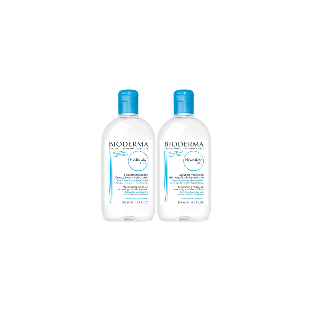 BIODERMA HYDRABIO / БИОДЕРМА ХИДРАБИО H2O КОМПЛЕКТ МИЦЕЛАРНА ВОДА 2 Х 500МЛ