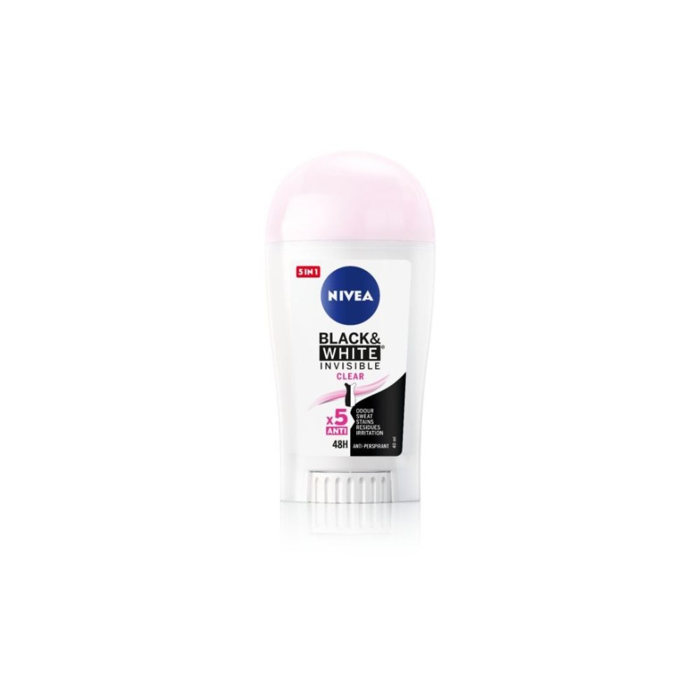 NIVEA / НИВЕА BACK & WHITE INVISIBLE CLEAR 48H ДЕО СТИК 50МЛ