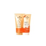 NUXE SUN КОМПЛЕКТ ДЕЛИКАТЕН ЛОСИОН  ЗА ЛИЦЕ И ТЯЛО SPF50 150МЛ + ШАМПОАН ЗА КОСА И ТЯЛО ЗА СЛЕД СЛЪНЦЕ 100МЛ