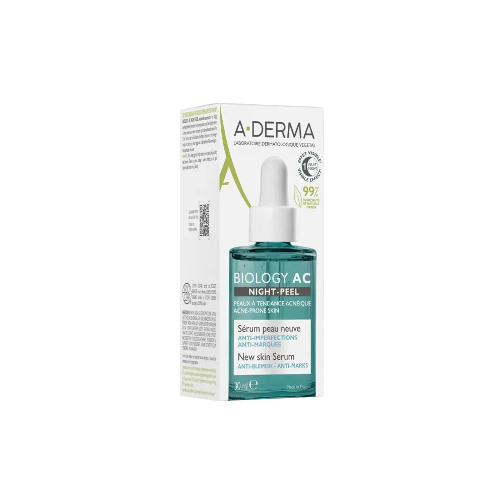 A-DERMA / А-ДЕРМА BIOLOGY НОЩЕН ПИЛИНГ СЕРУМ 30МЛ