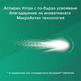 АСПИРИН / ASPIRIN УЛТРА ТАБЛЕТКИ 500МГ Х 20