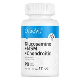 GLUCOSAMINE + MSM + CHONDROITIN 90 ТАБЛЕТКИ, 45 ДОЗИ