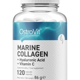 MARINE COLLAGEN / + HYALURONIC ACID AND VITAMIN C 120 КАПСУЛИ, 30 ДОЗИ