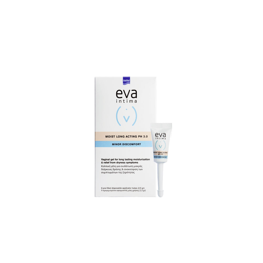 EVA INTIMA MOIST LONG ACTING PH 3.0 ГЕЛ X 9 ТУБИЧКИ ЗА ДЪЛГОТРАЙНО ОВЛАЖНЯВАНЕ