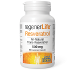 NATURAL FACTORS/ Regener Life™/ Ресвератрол 500 mg/ 60 капсули