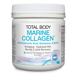 NATURAL FACTORS/ Total Body Marine Collagen™/ Рибен колаген на прах, с хиалуронова киселина, глутамин и биотин/ 135 g прах