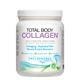 NATURAL FACTORS/ Total Body Collagen™/ Хидролизиран говежди протеин, с хиалуронова киселина, глутамин и биотин/ 500 g прах