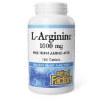 NATURAL FACTORS/ Л-Аргинин 1000 mg/ 180 таблетки