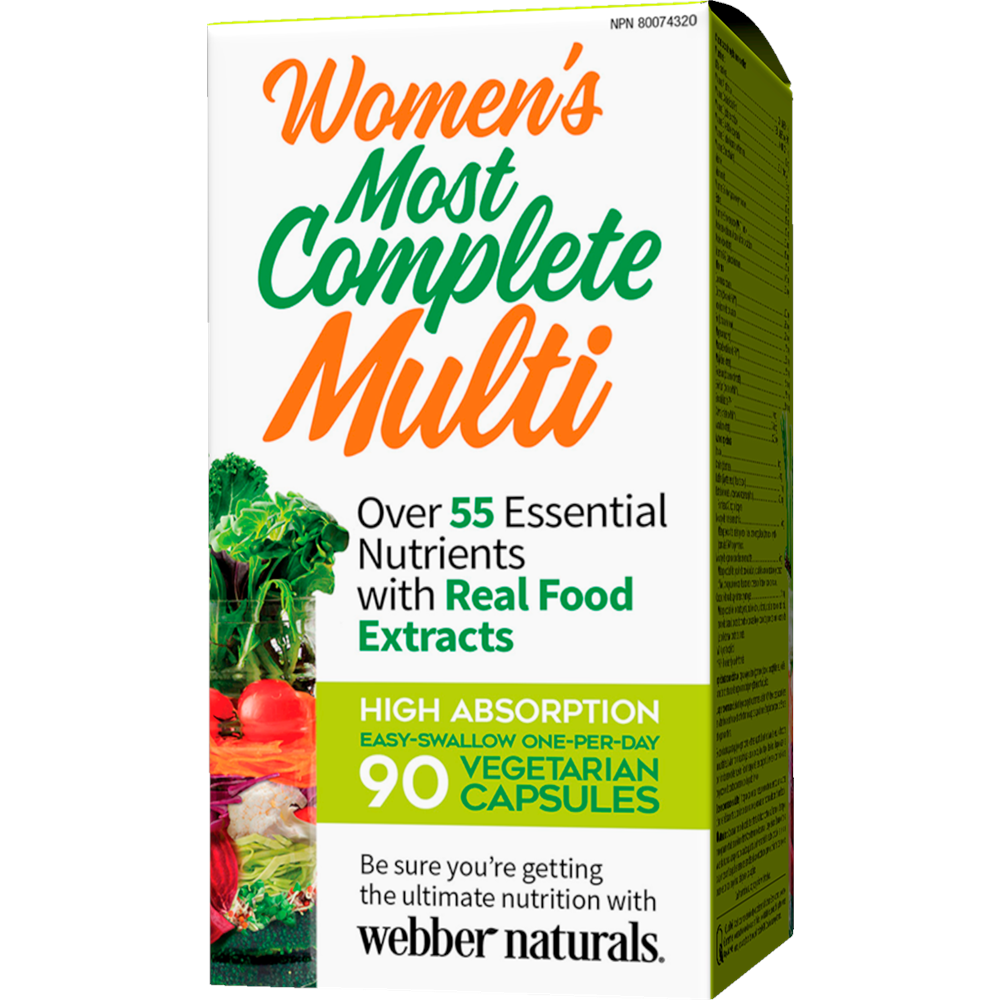 WEBBER NATURALS/ Most Complete Multi Women’s (Мултивитамин за Жени)/ 90 V капсули