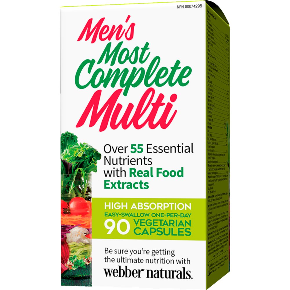 WEBBER NATURALS/ Most Complete Мen’s Multi  (Мултивитамин за Мъже )/ 90 V капсули