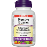 WEBBER NATURALS/Digestive enzymes (Храносмилателни ензими) 182 mg/ 90 таблетки