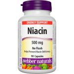 WEBBER NATURALS/ Ниацин Инозитол Хексаникотинат (непредизвикващ зачервяване) 560 mg x 90 капсули