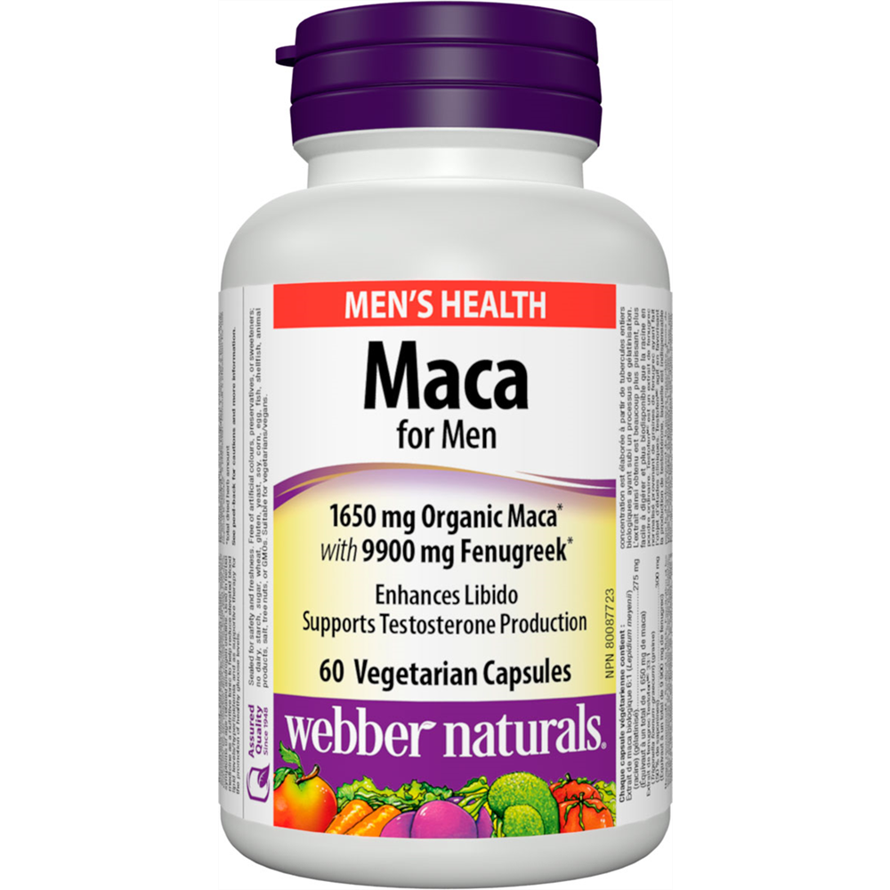 WEBBER NATURALS/ Мака за мъже/ 60 V капсули