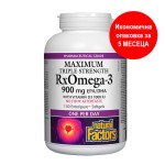 NATURAL FACTORS/ RX Omega-3 Maximum Triple Stength 1425 mg (тройна концентрация 900 mg EPA DHA) + витамин D3 1000 IU / 150 софтгел капсули