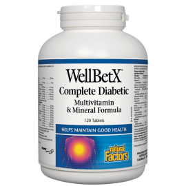 NATURAL FACTORS/ WellBetX®/ Complete Diabetic/ 120 таблетки