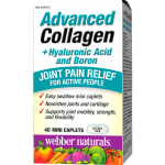 WEBBER NATURALS/Advanced Collagen + Hyaluronic Acid and Boron/ 40 мини каплети