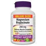 WEBBER NATURALS/ Магнезий (бисглицинат) 200 mg/ 120 V капсули