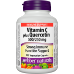 WEBBER NATURALS/ Витамин С 500 mg + Кверцетин 250 mg/ 100 V капсули