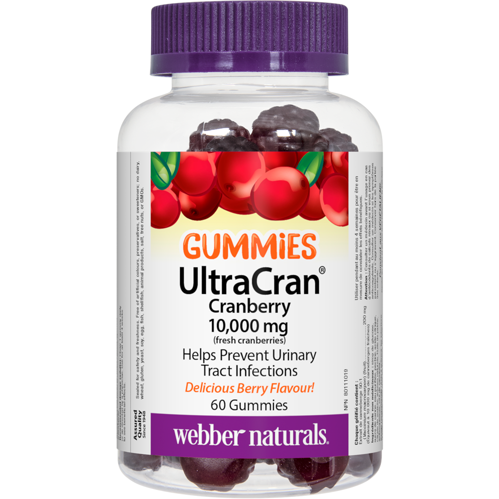 WEBBER NATURALS/ UltraCran® / Червена боровинка Гъми/ 60 желирани таблетки