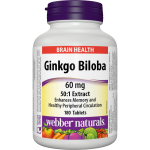 WEBBER NATURALS/ Гинко Билоба 60 mg/ 180 таблетки